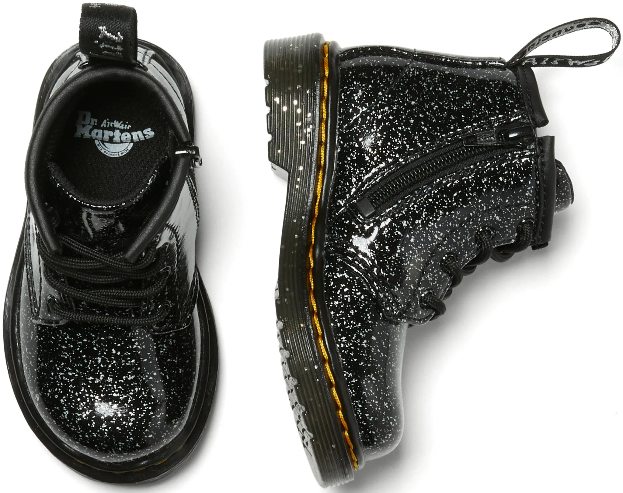 1460 Cosmic Glitter Lace Up Boots - Infant|-|Bottes à lacets pailletées cosmiques 1460 - Nourisson