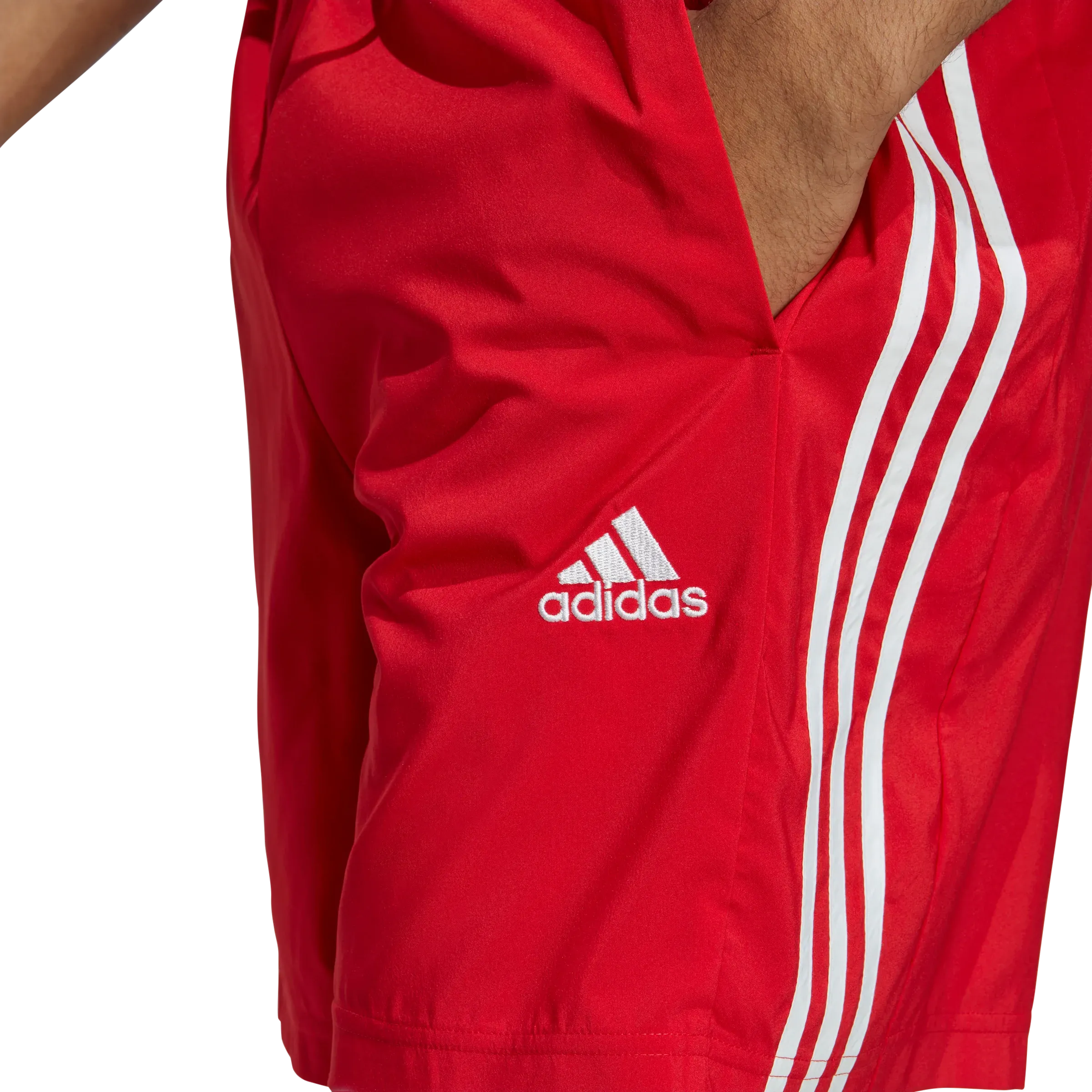 adidas 3 Stripes Chelsea Shorts - Mens - Better Scarlet/White