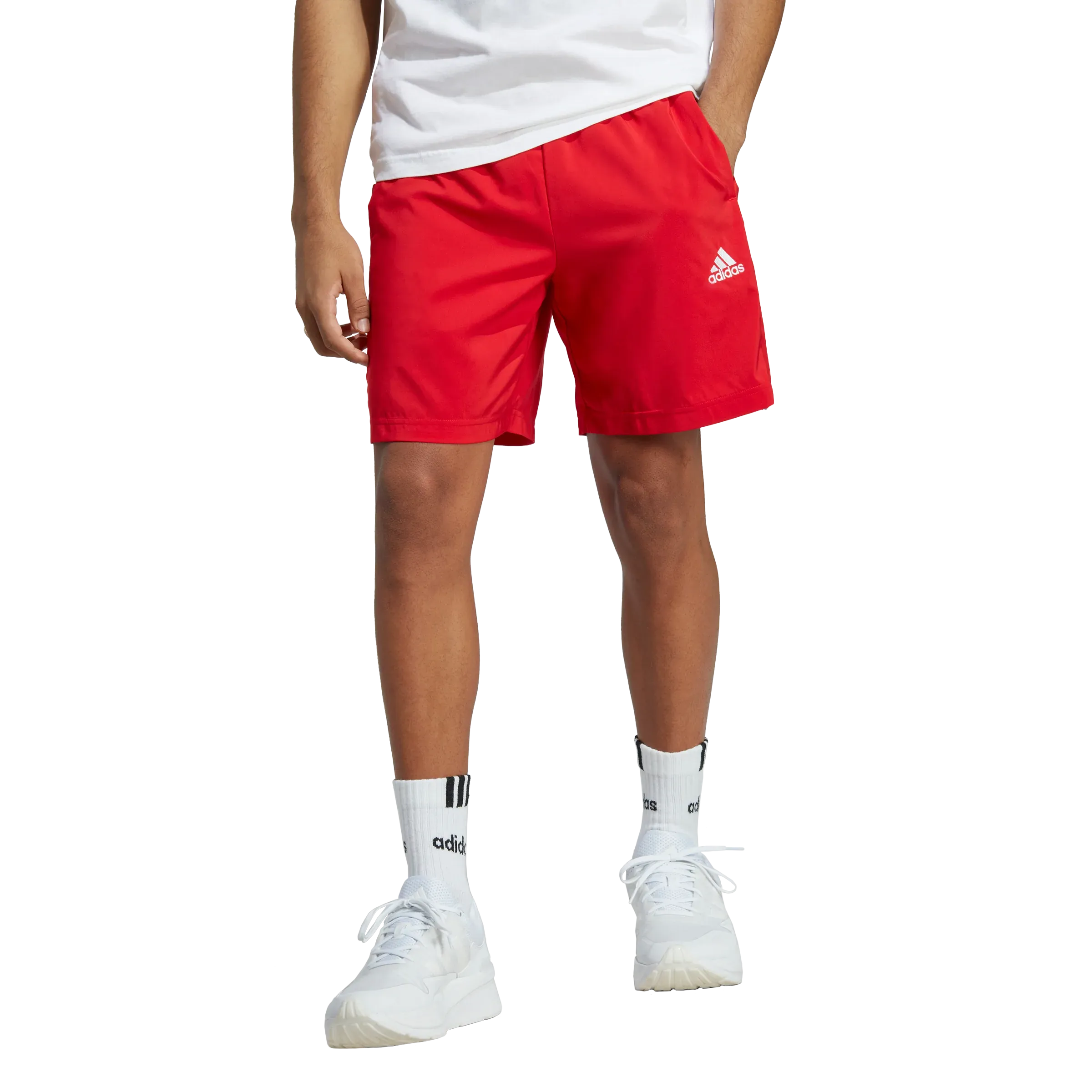 adidas 3 Stripes Chelsea Shorts - Mens - Better Scarlet/White