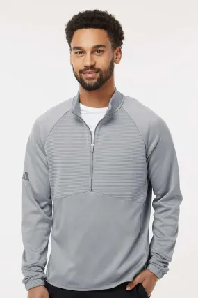 Adidas Mens 1/4 Zip Sweatshirt - Grey - NEW