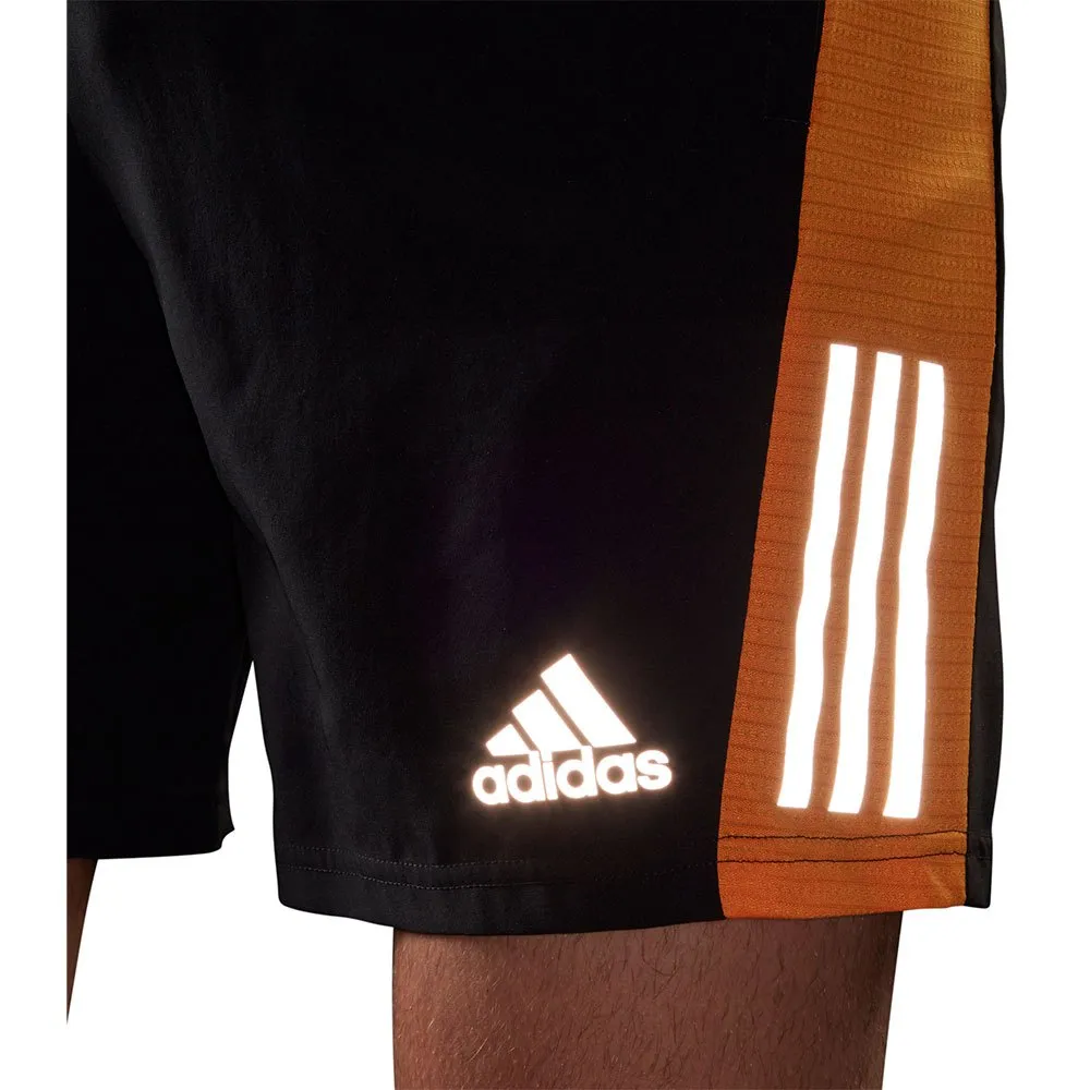 adidas Own The Run 5 inch Shorts - Mens - Orange/Black