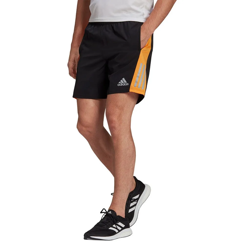 adidas Own The Run 5 inch Shorts - Mens - Orange/Black