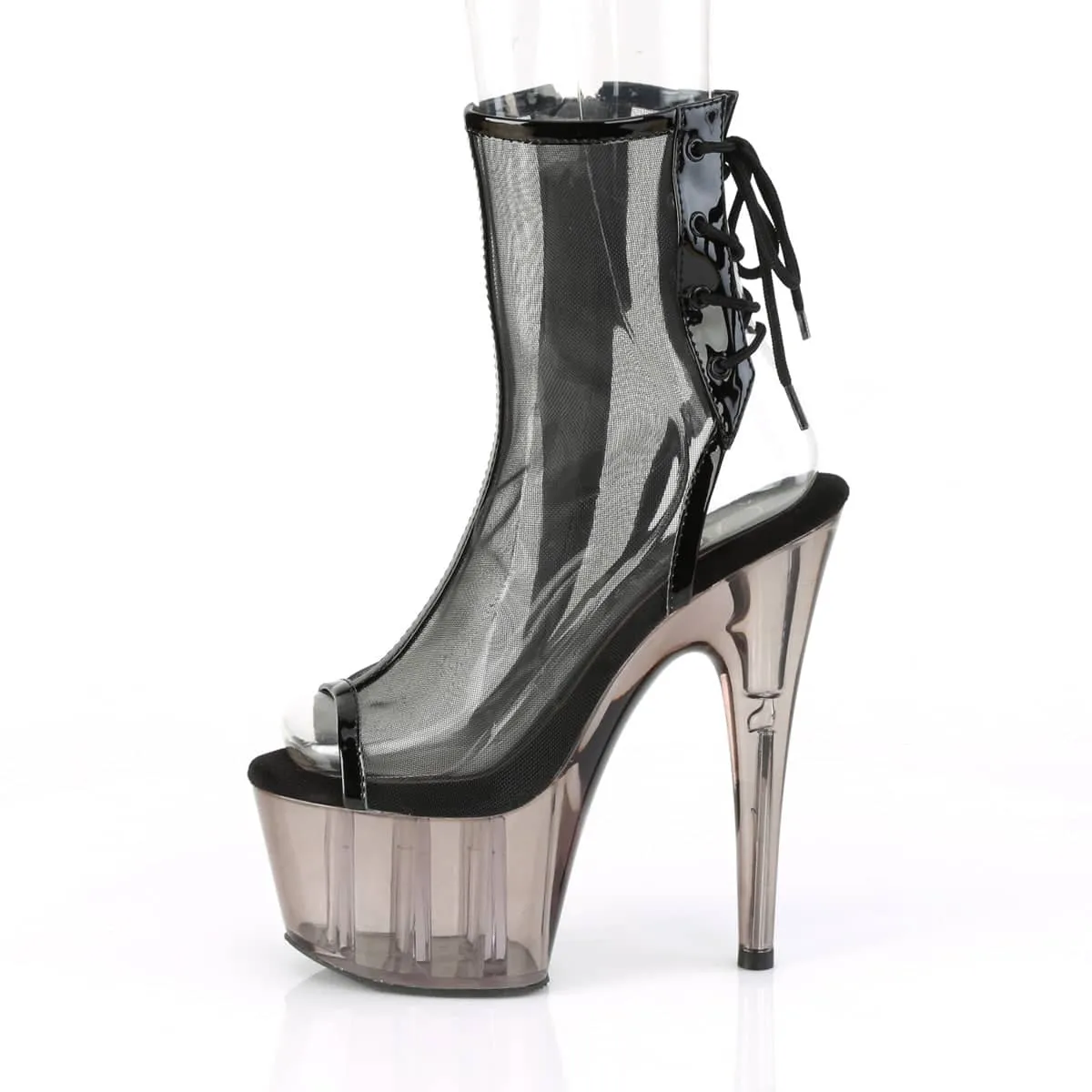 ADORE-1018MSHT Black Calf High Peep Toe Boots