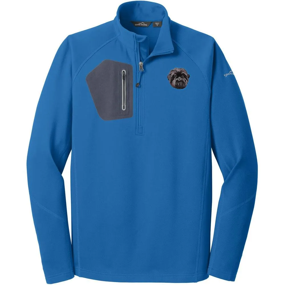 Affenpinscher Embroidered Eddie Bauer Mens Half Zip Performance Fleece