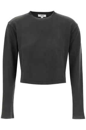 AGOLDE "cropped long-sleeved mason t