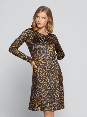 Amber Lynx Print Paris Mini Dress