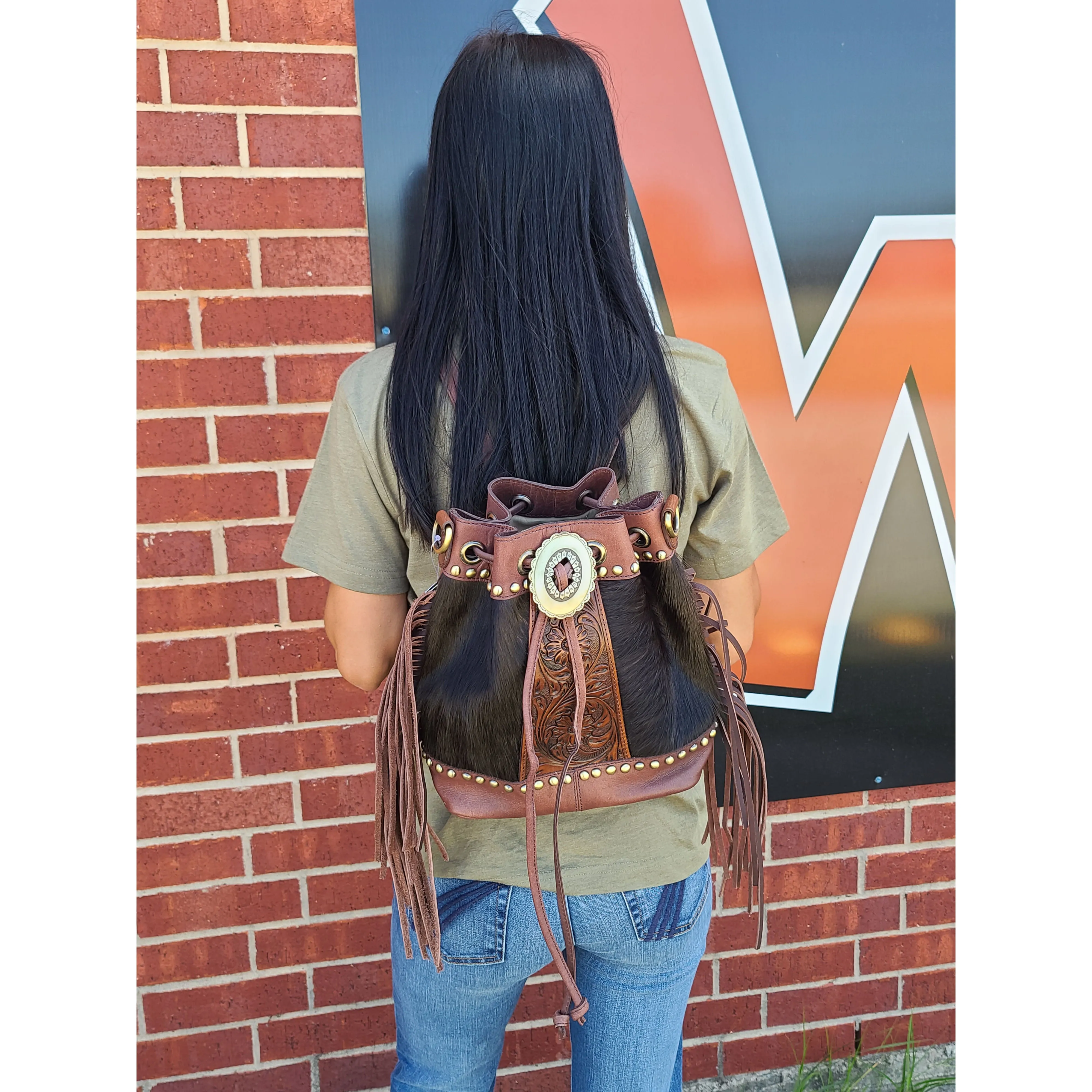 American Darling Conceal Carry Brown Backpack/Purse