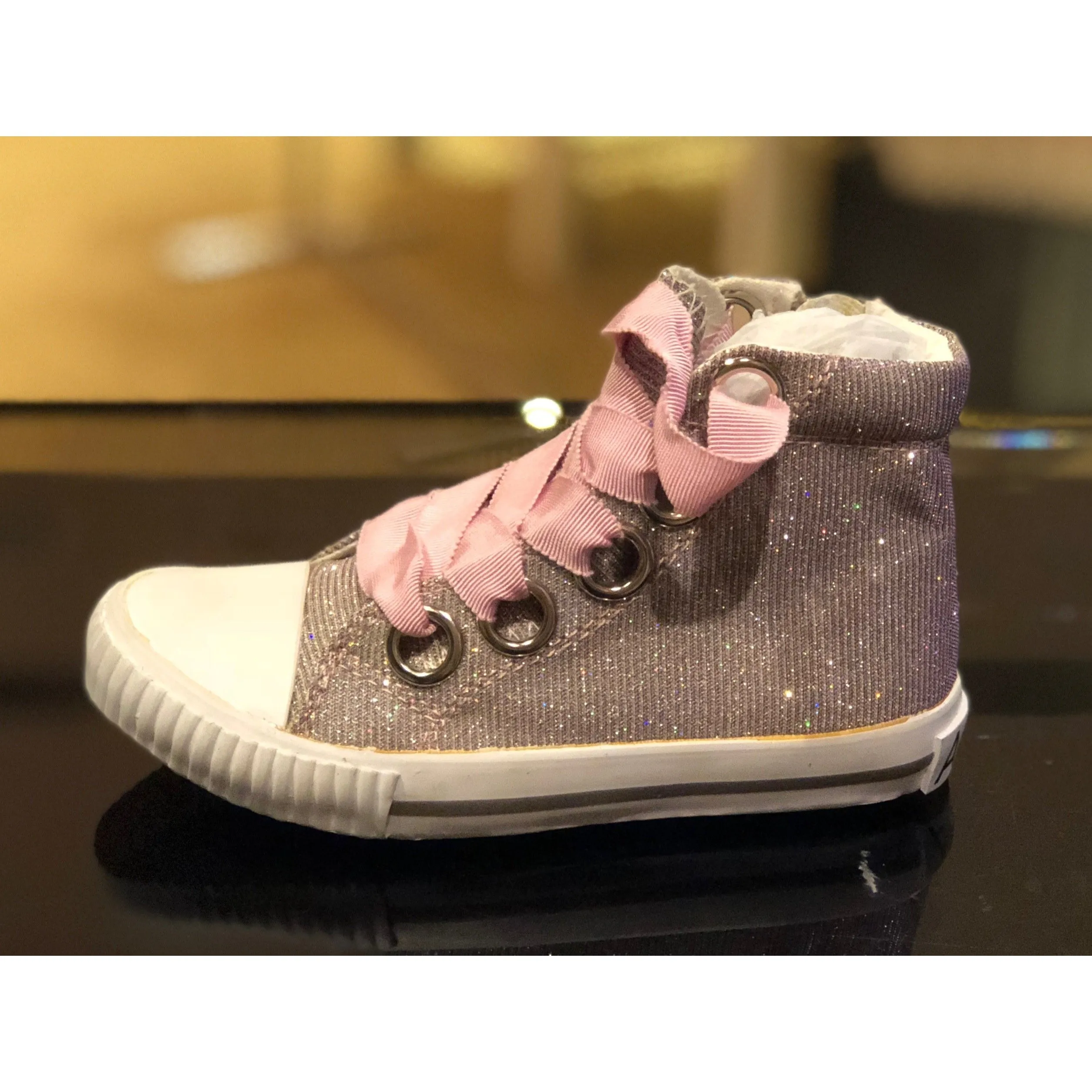 Amiana Pink Shimmer Sneaker