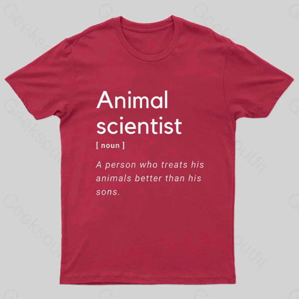 Animal Scientist Definition Geek T-Shirt