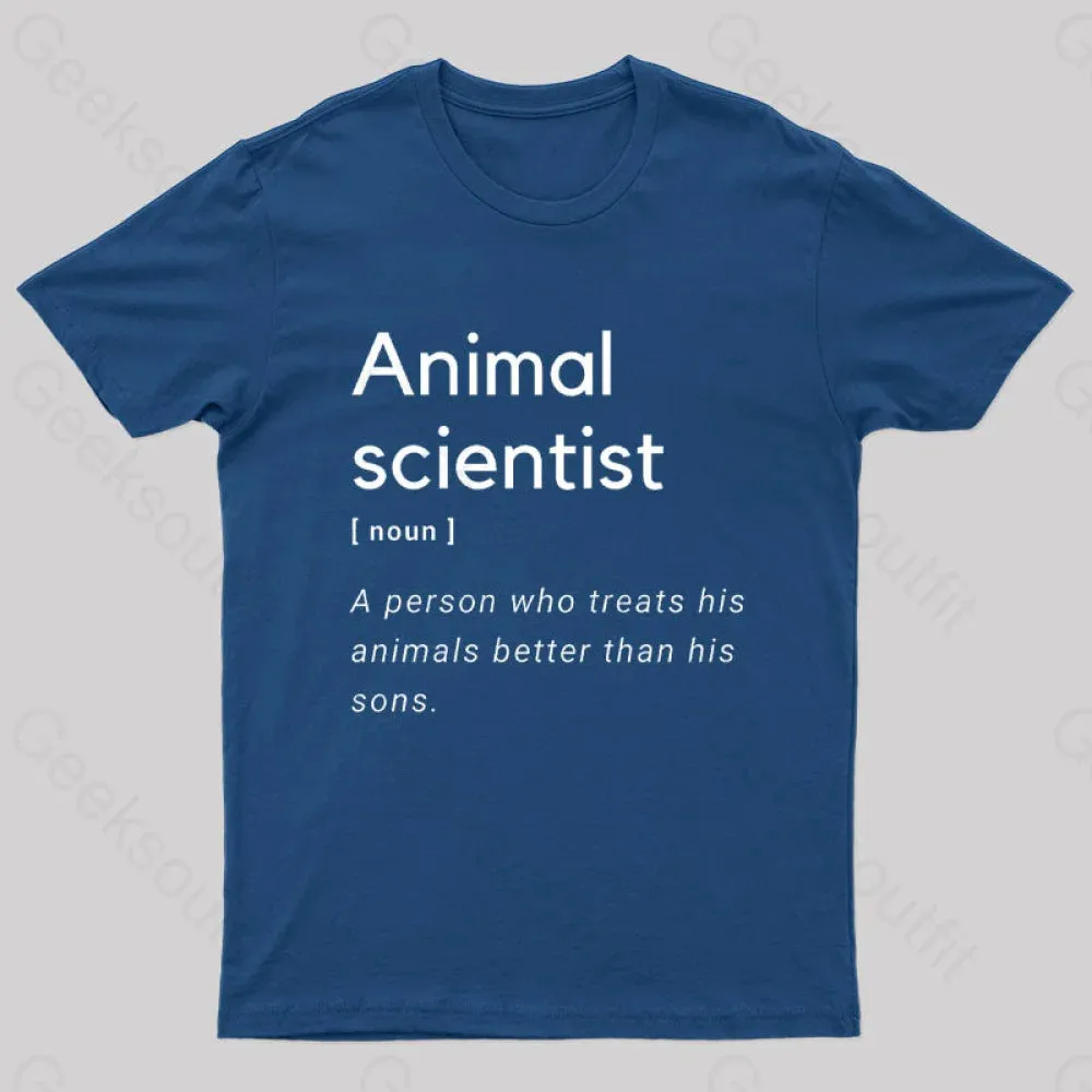 Animal Scientist Definition Geek T-Shirt