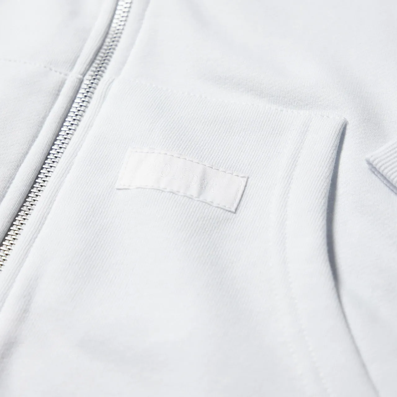 Arctic White Zip Up Hoodie