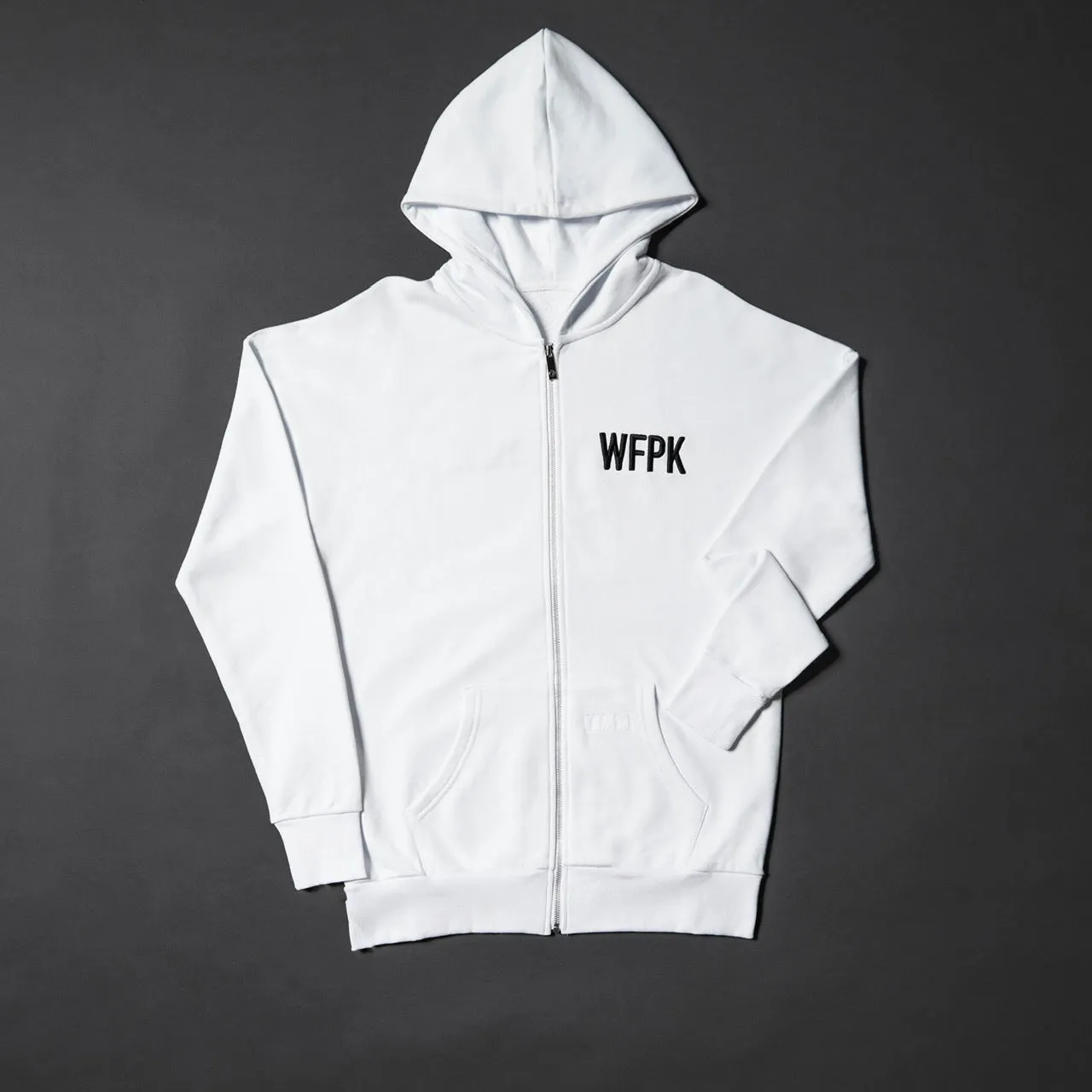 Arctic White Zip Up Hoodie