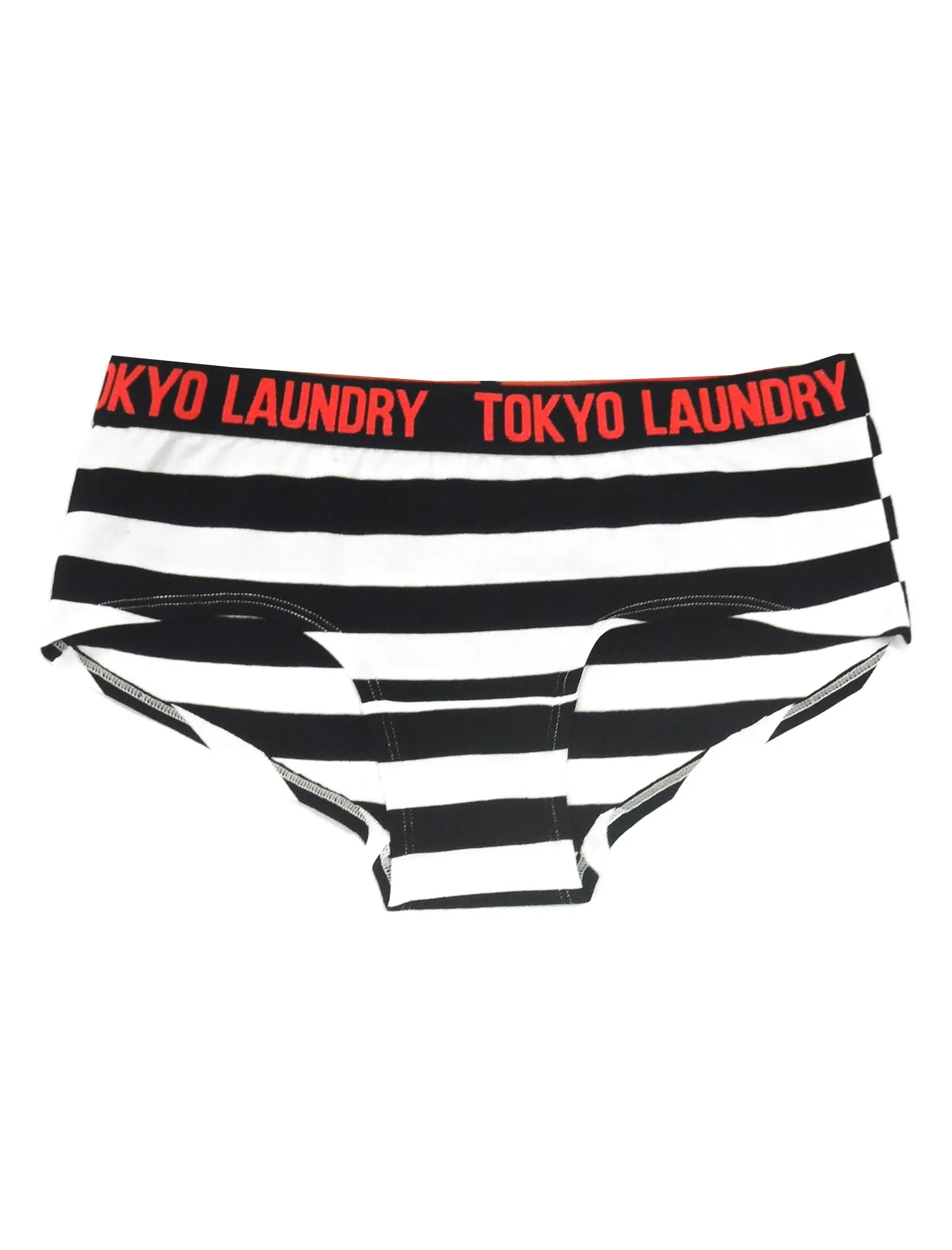 Ariana (3 Pack) Assorted Print Short Briefs In Ivory / Black - Tokyo Laundry