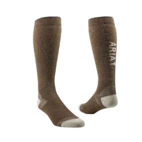 Ariat Country Performance Merino Brown Socks 10047279