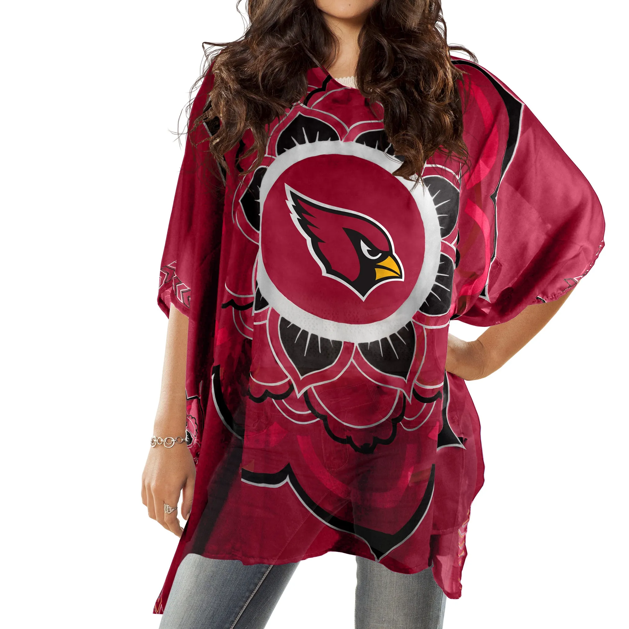 Arizona Cardinals Caftan Flower