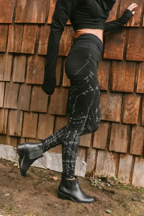 Arrow Leggings - Black/Gray