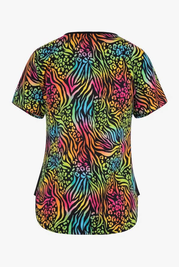 Ava Therese Women's Bold Moves Print Scrub Top