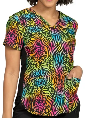 Ava Therese Women's Bold Moves Print Scrub Top