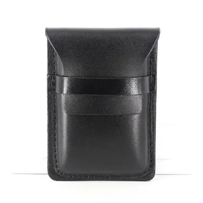 Badass Leather Mens Card Wallet Front Pocket Wallets Small Slim Wallet Change Wallet for Men