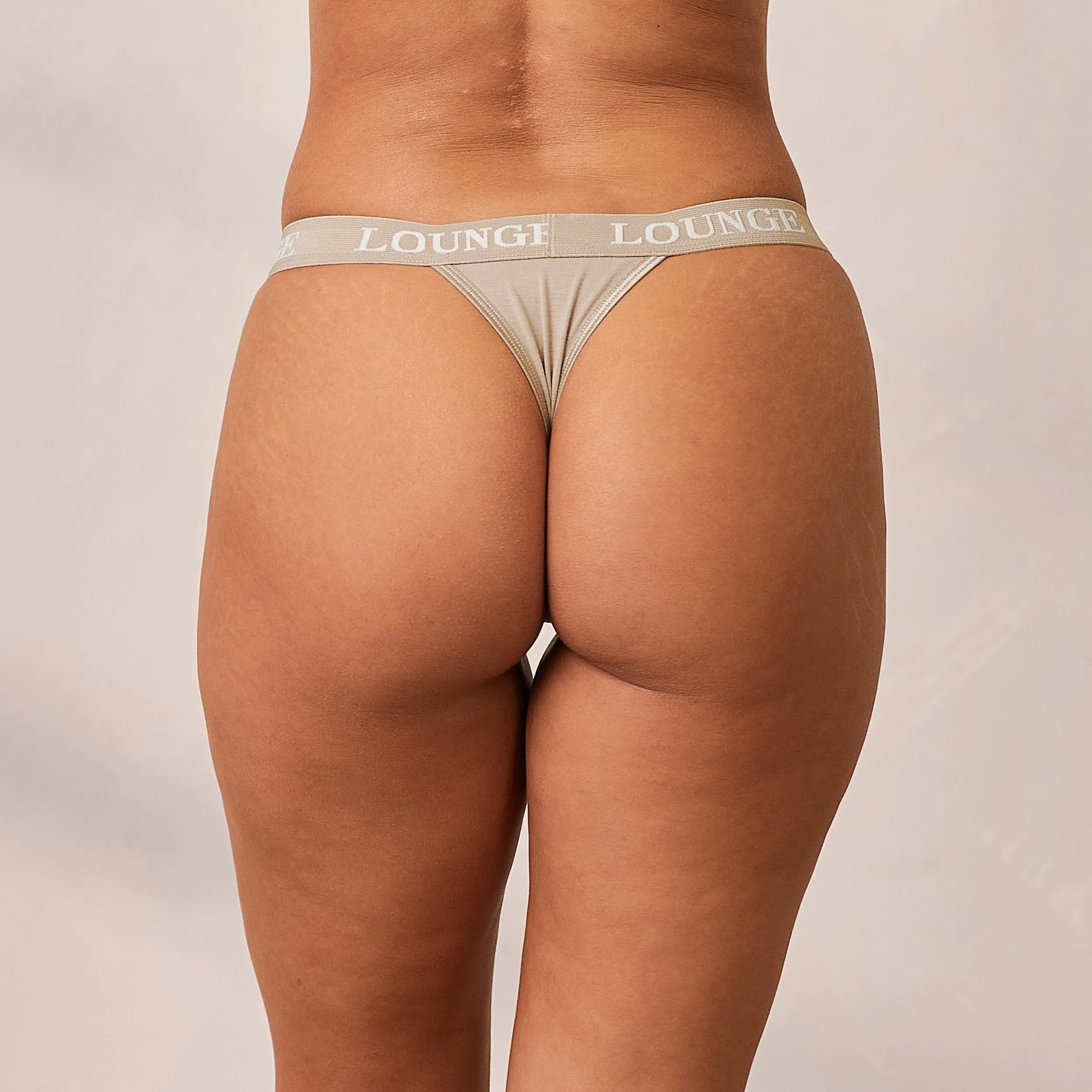 Bamboo Triangle Thong - Oat