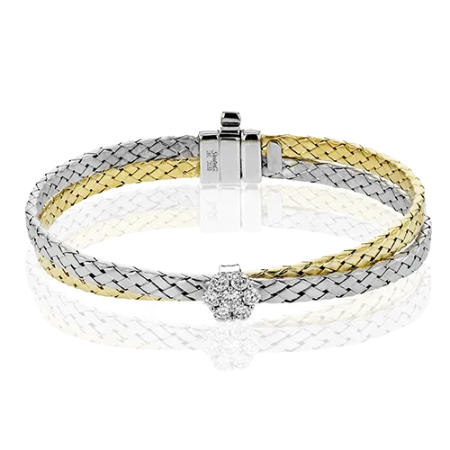 Bangle in 18k Gold with Diamonds