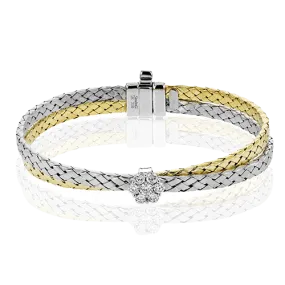 Bangle in 18k Gold with Diamonds