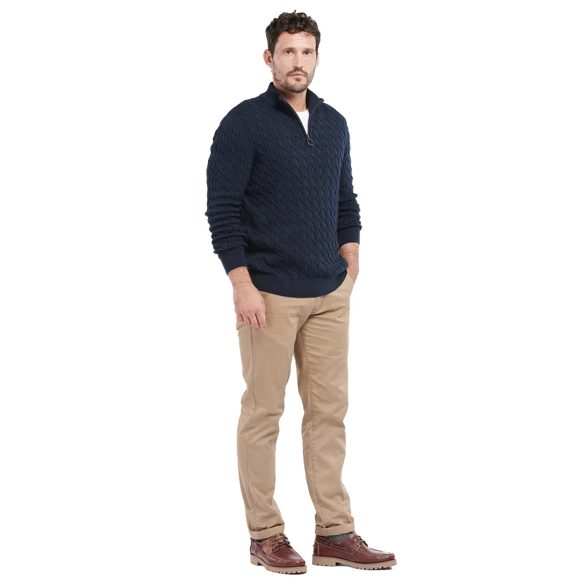 Barbour Men's Cable Knit Half Zip