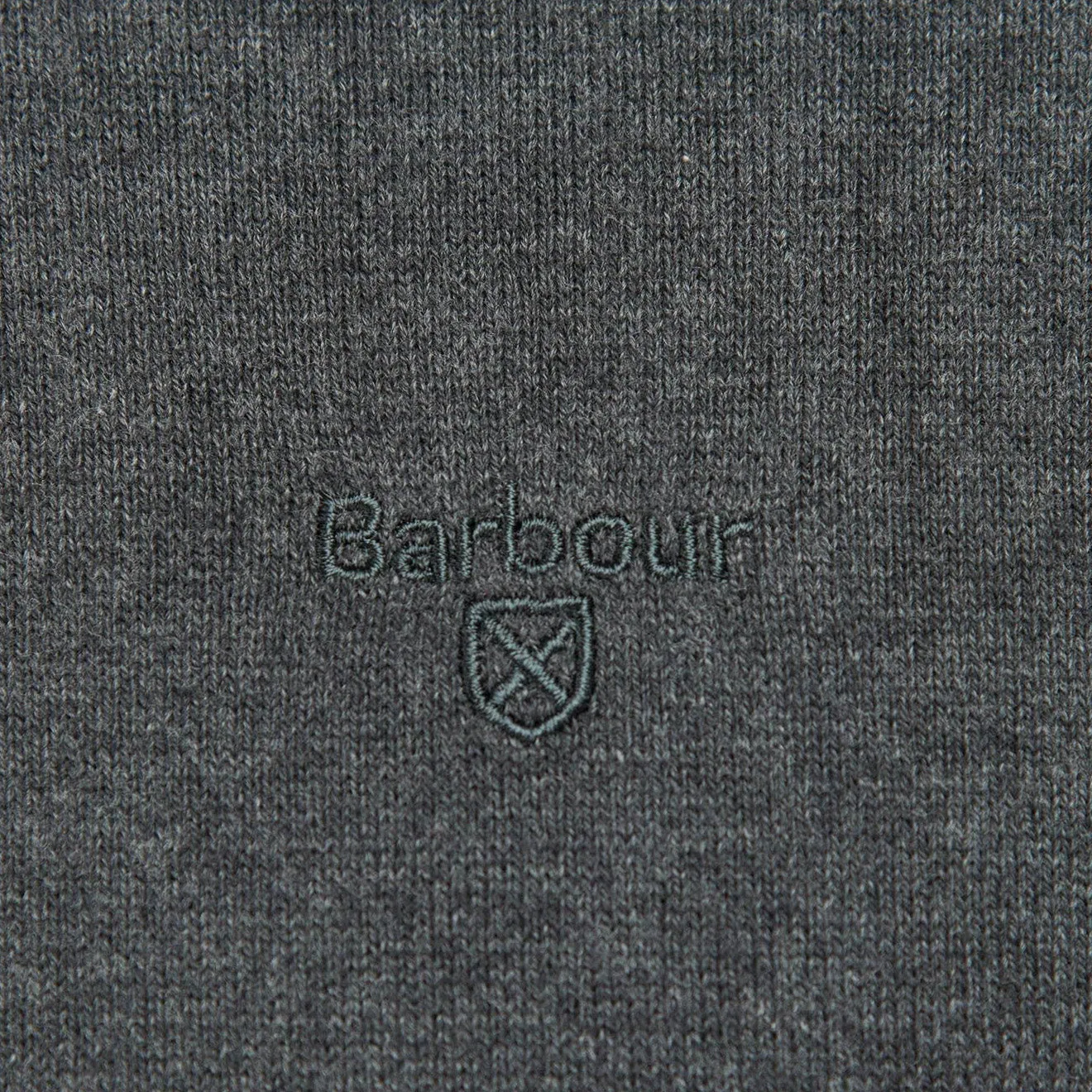 Barbour Taines Half-Zip Knitted Sweatshirt Charcoal Marl