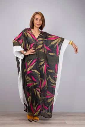 Beach kaftan maxi dress