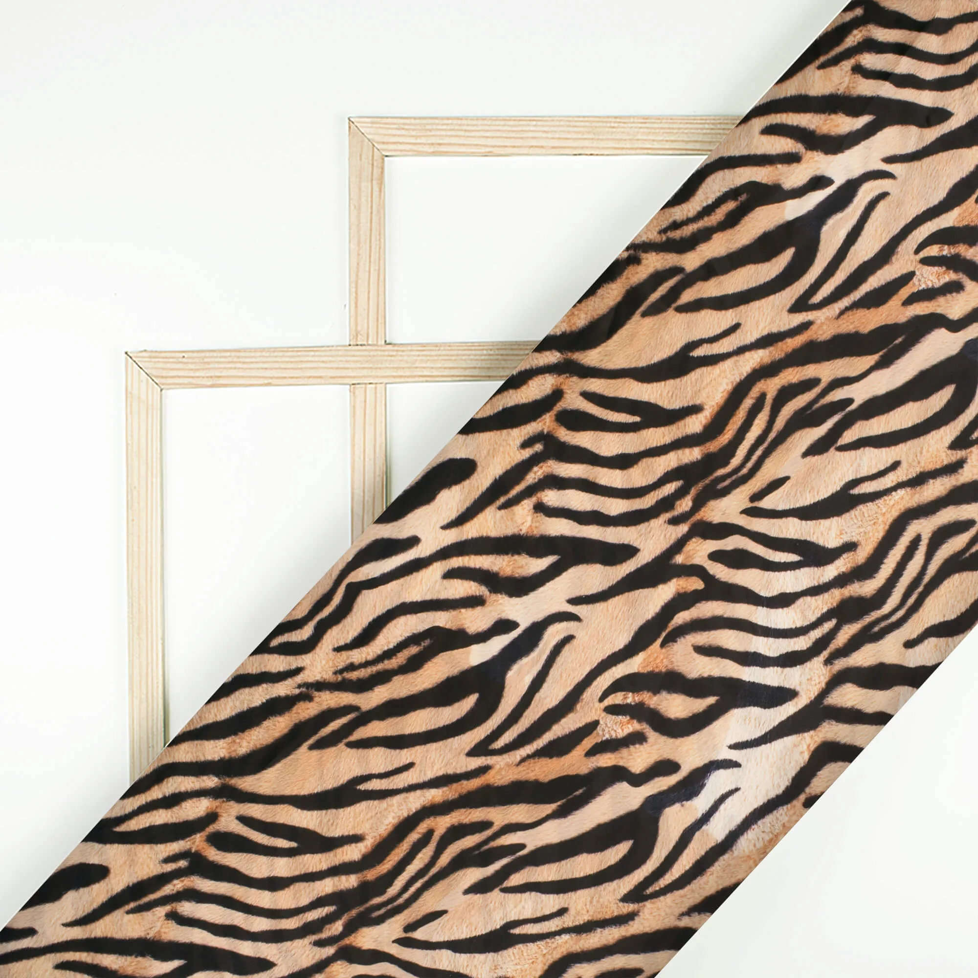 Bestselling Leopard Digital Print Imported Satin Fabric