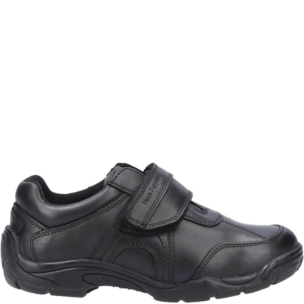 Black Arlo Senior School Shoes