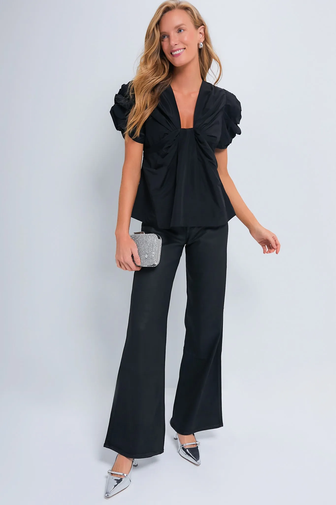 Black Aubrey Blouse