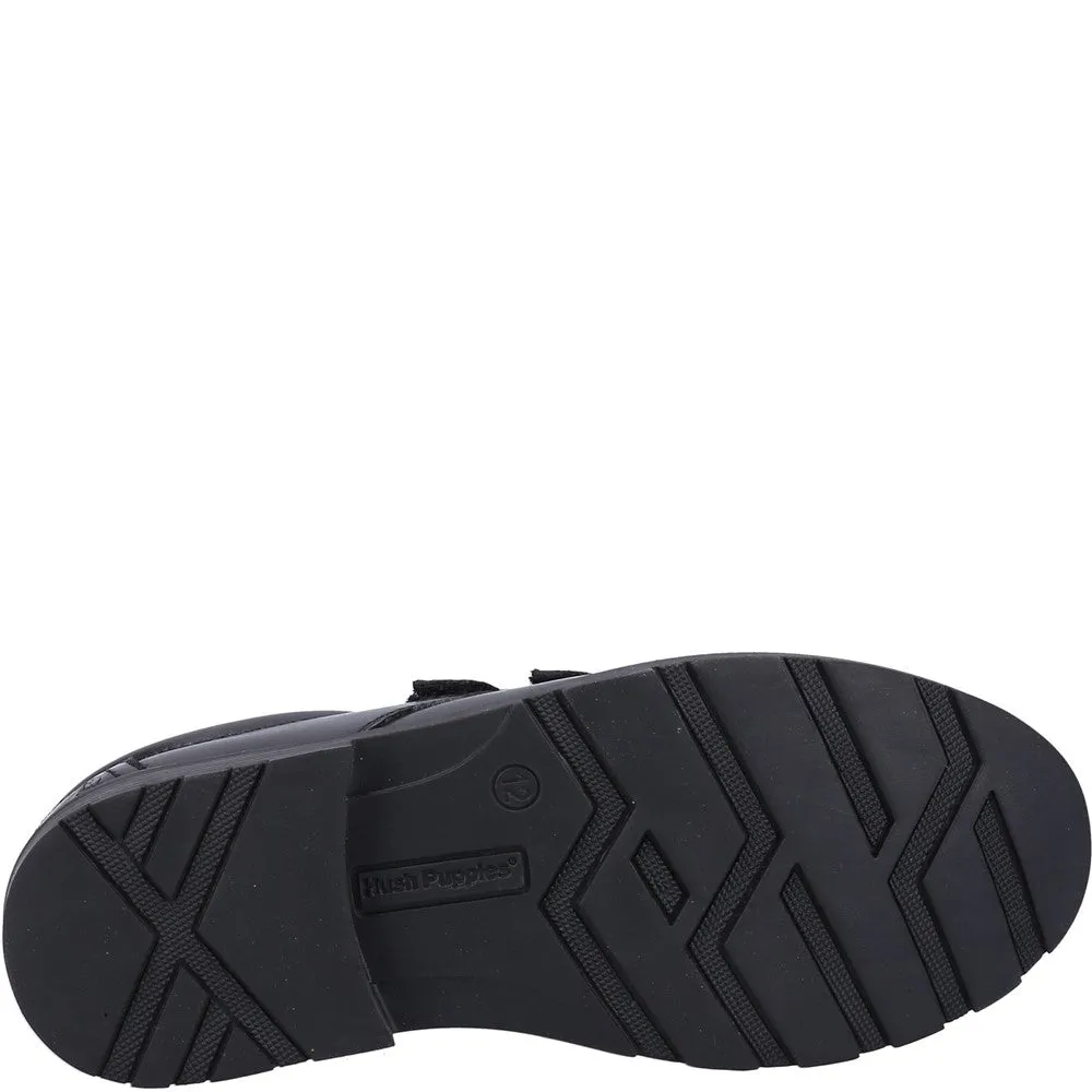 Black Logan Senior School Shoes