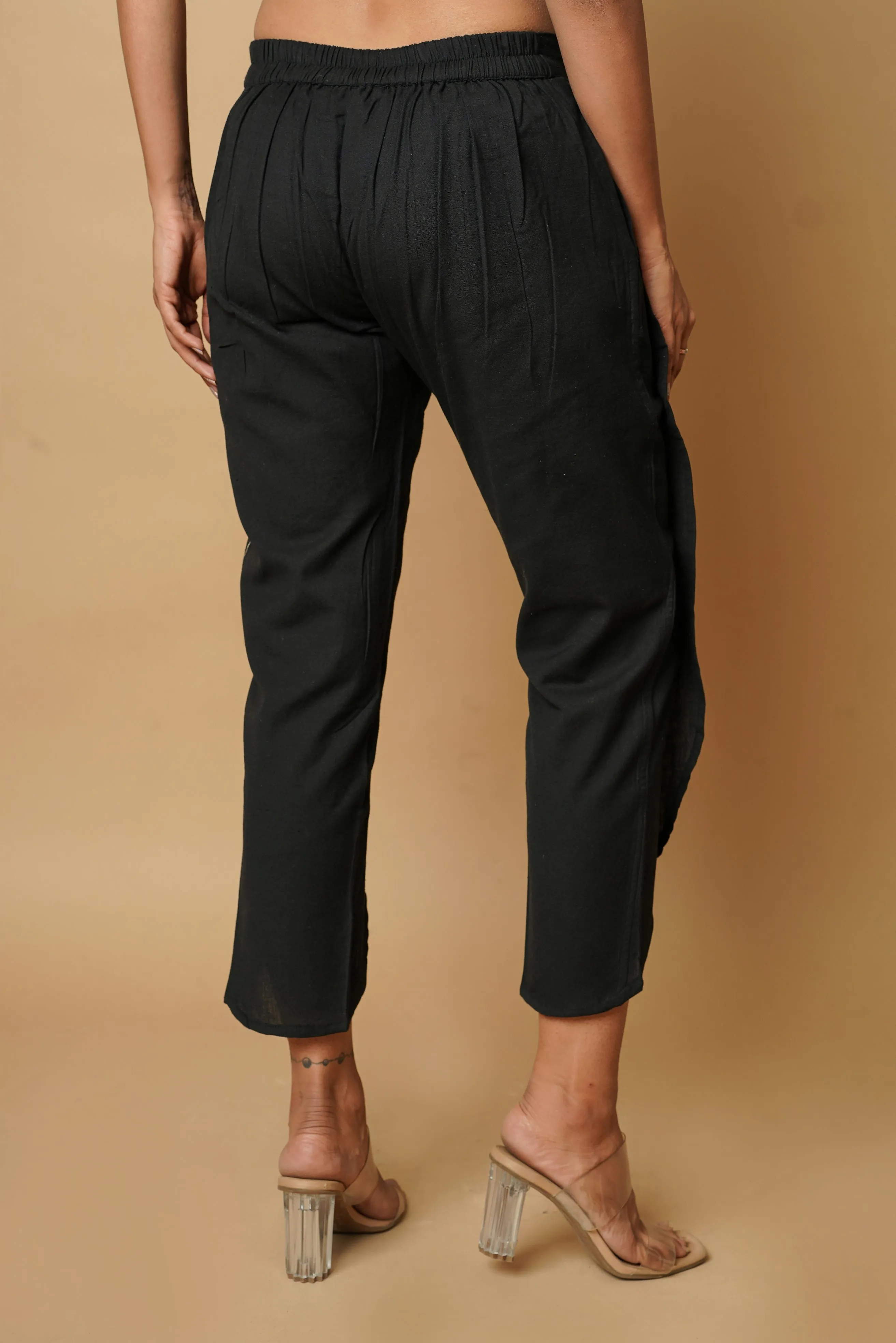 Black Women's Tulip Trousers