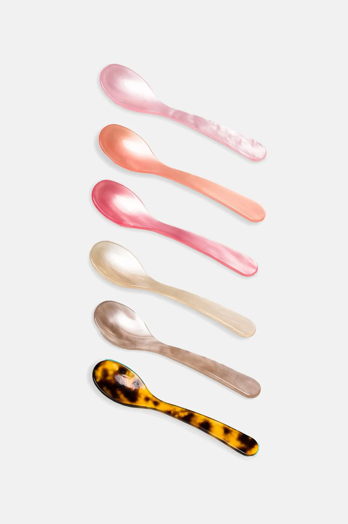 Blush Set of Egg Spoons