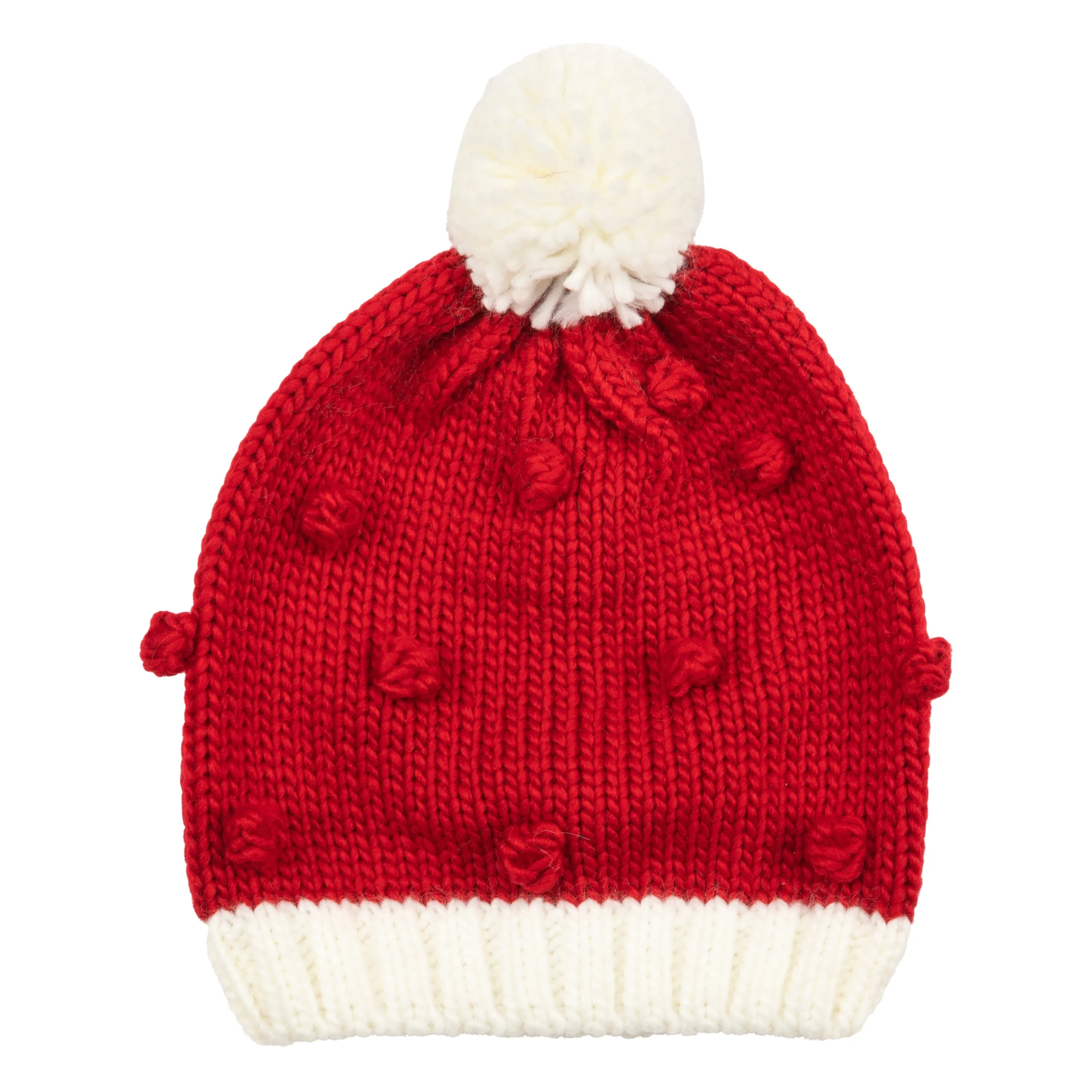 Bobble Knit Holiday Beanie