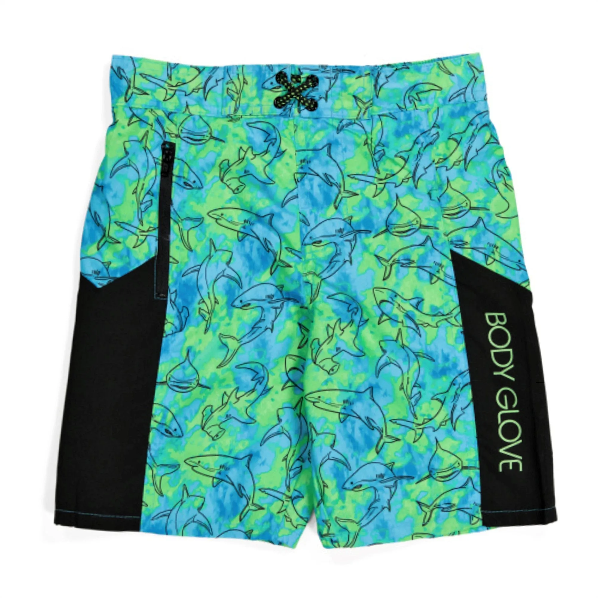 Body Glove Big Boys Printed Built-in Mesh Briefs Swim Trunks