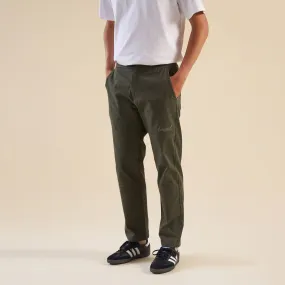 bound Khaki Straight Work Pant