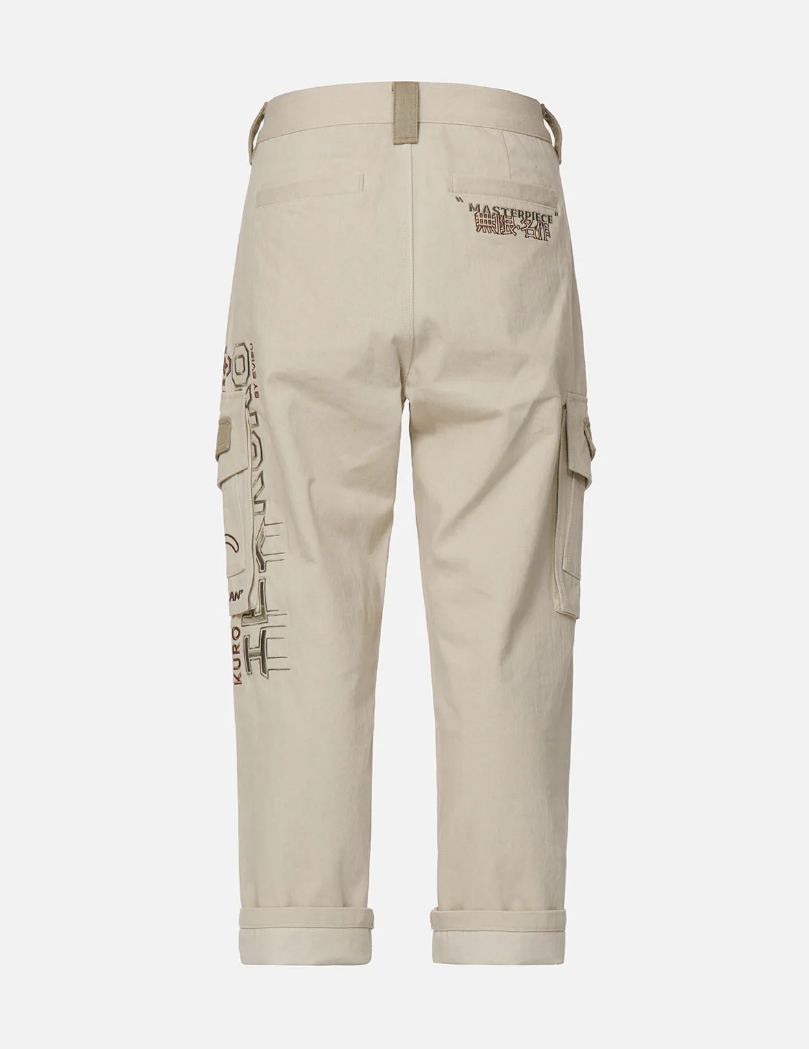 Branding Embroidery Straight-fit Cargo Pants