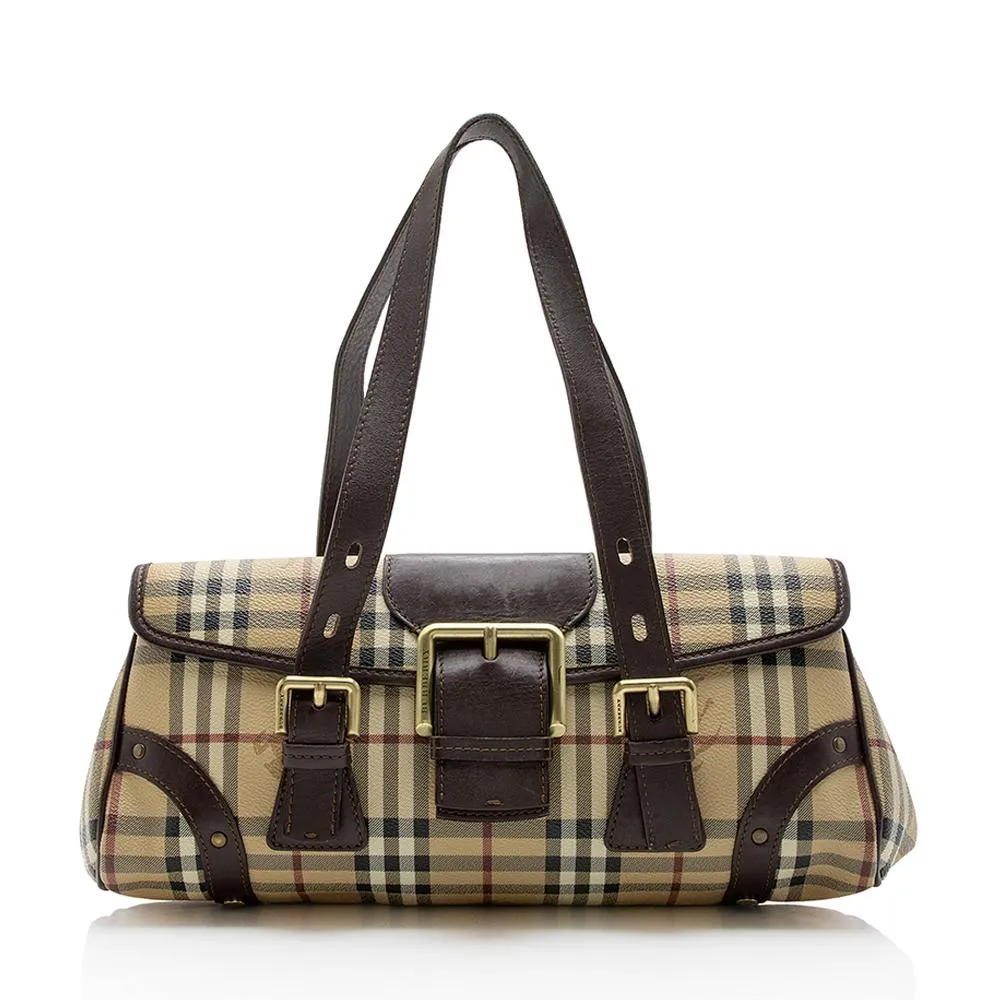 Burberry Haymarket Check Satchel (SHF-13062)