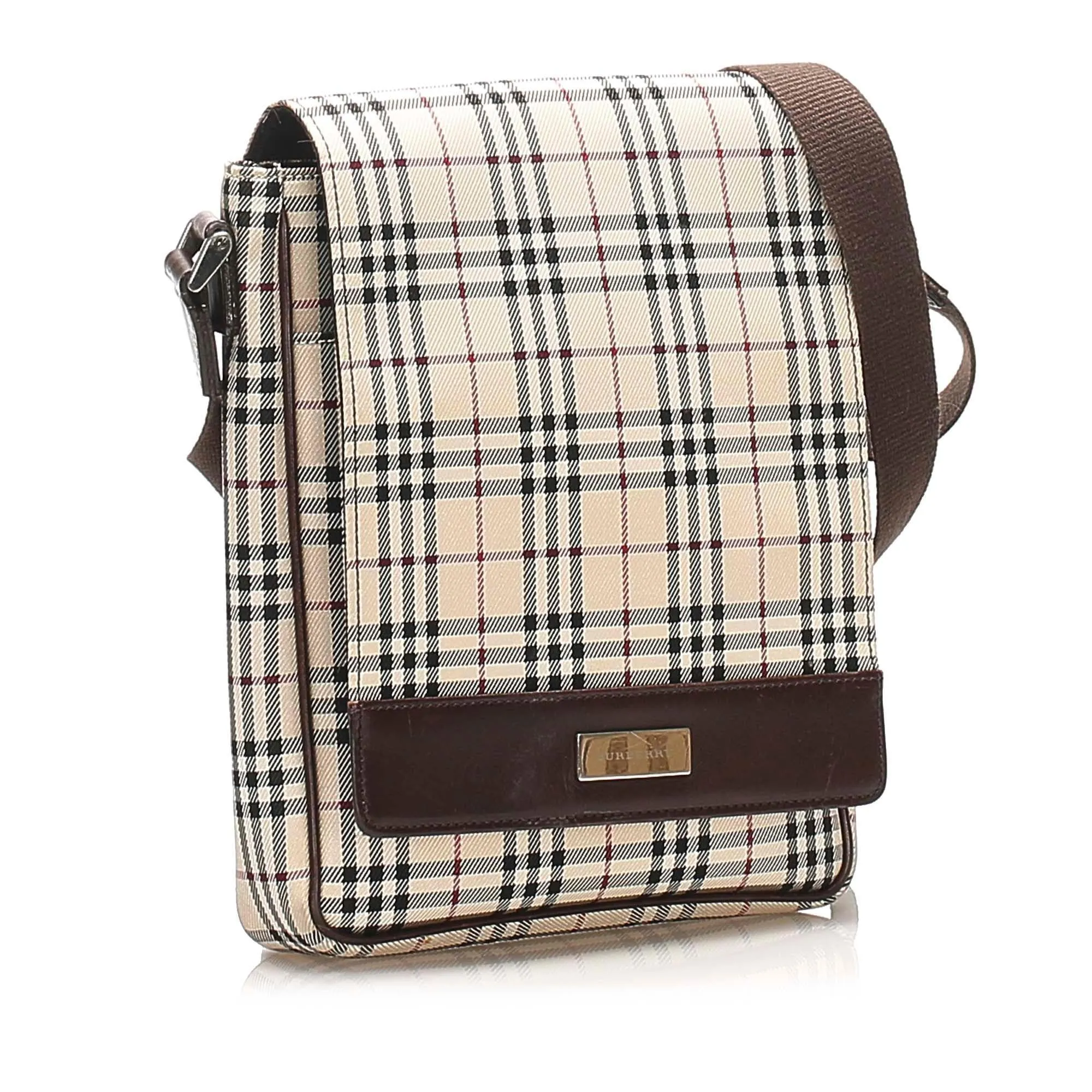 Burberry House Check Canvas Crossbody Bag (SHG-14920)