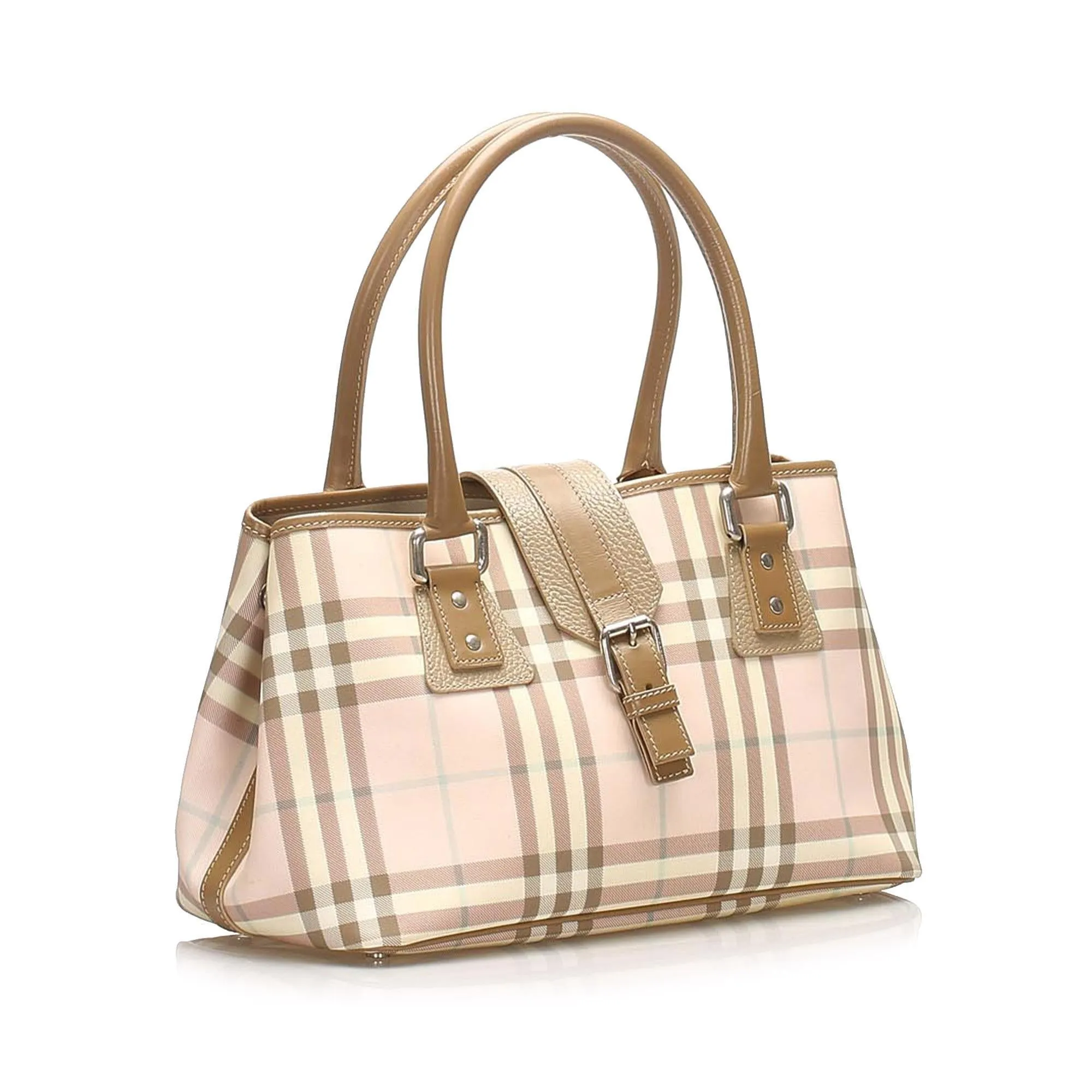 Burberry House Check Canvas Handbag (SHG-14228)