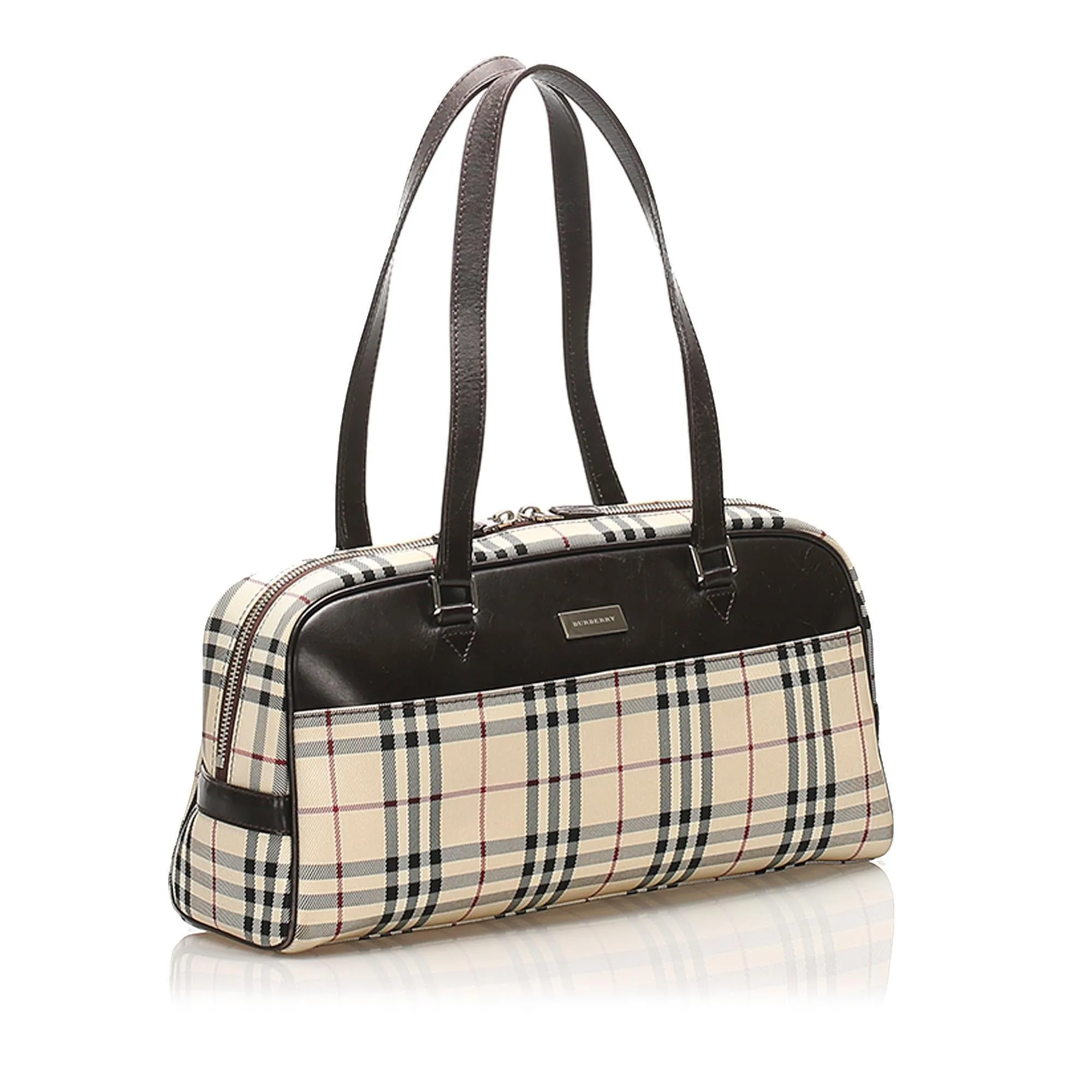 Burberry House Check Canvas Shoulder Bag (SHG-11115)