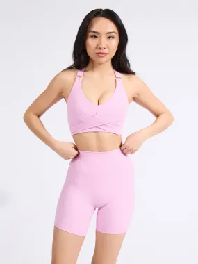 Candy Wrap Sports Bra - Lover Pink