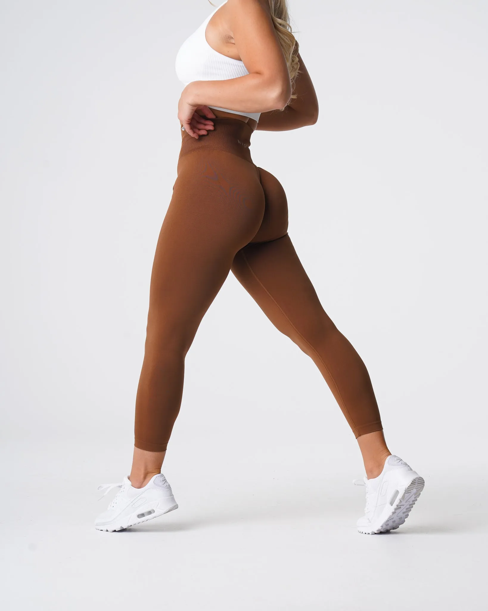 Caramel Solid Seamless Leggings