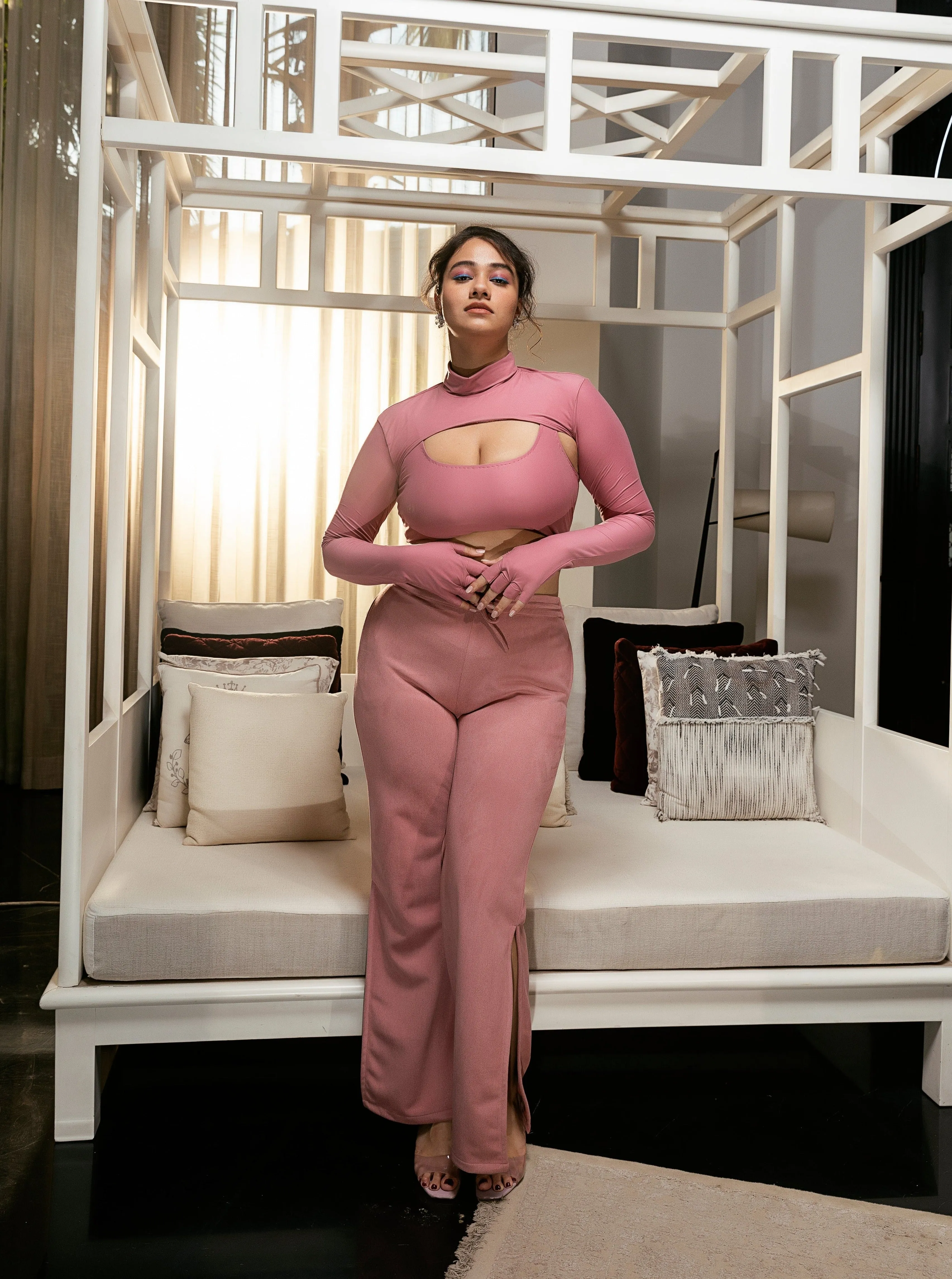 Cerise Blush Pink Lounge Set