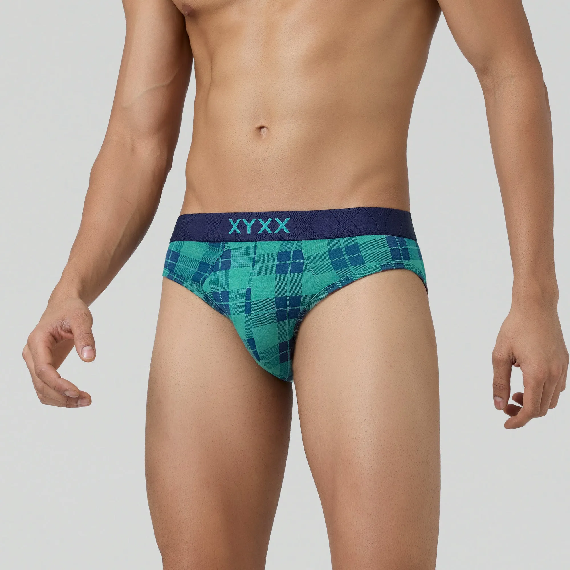 Checkmate Modal-Cotton Briefs Aqua Green