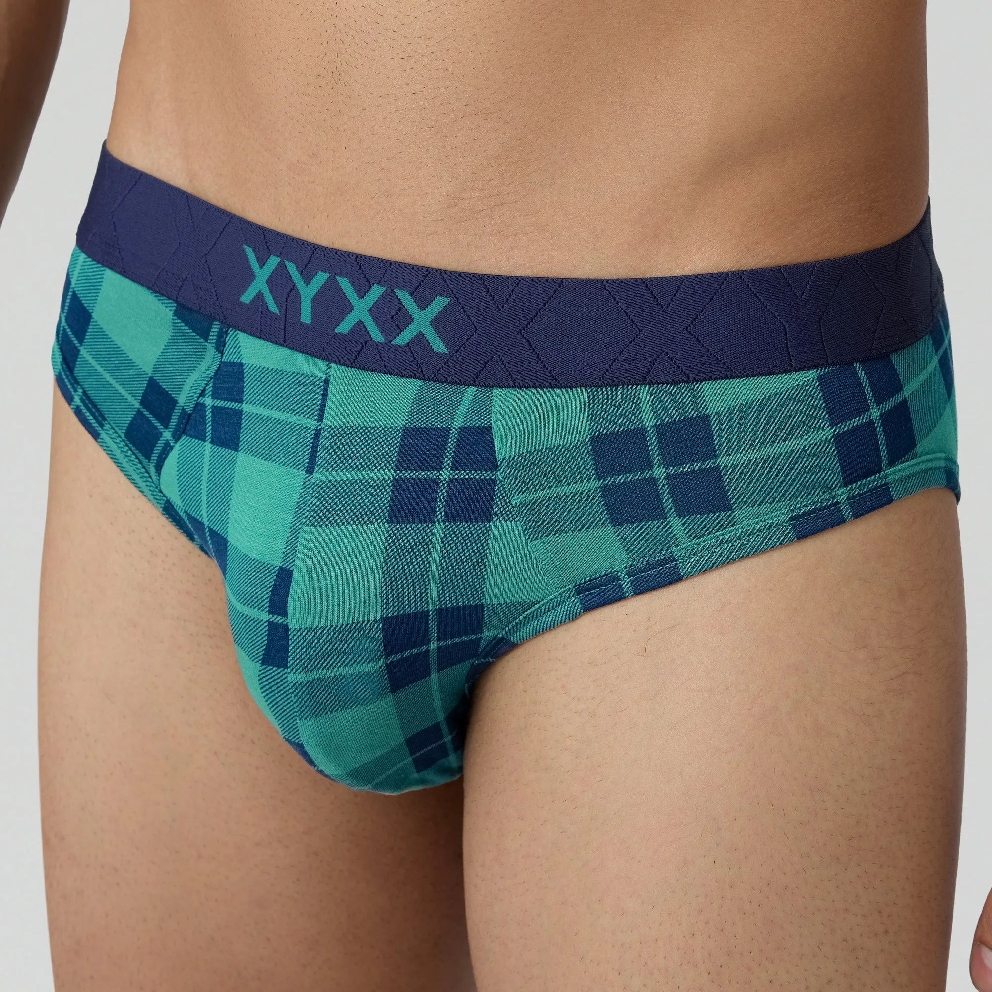 Checkmate Modal-Cotton Briefs Aqua Green