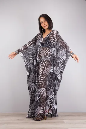 Chiffon kaftan dress