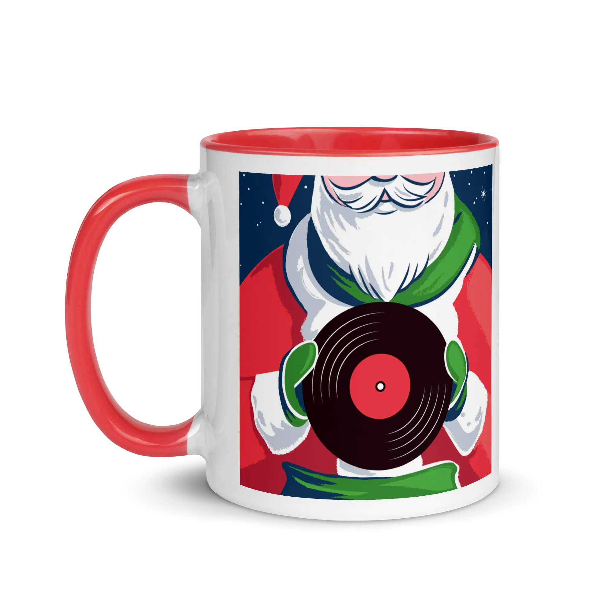 Christmas Lounge Red and White Mug